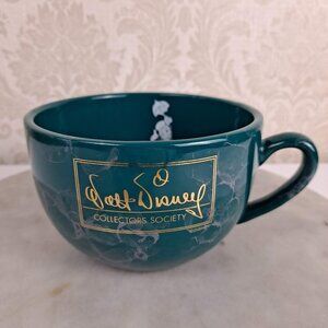 Walt Disney Collectors Society Mug Green Gold Lettering Jiminy Cricket Inside